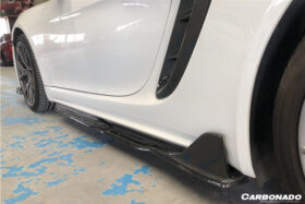 DarwinPRO 2017-2025 Porsche 718 Cayman Boxster AM Style Carbon Fiber Side Skirts - image 6