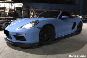 DarwinPRO 2017-2025 Porsche 718 Cayman Boxster AM Style Carbon Fiber Front Lip - image 5