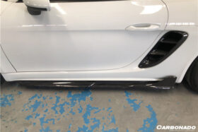 DarwinPRO 2017-2025 Porsche 718 Cayman Boxster AM Style Carbon Fiber Side Skirts - image 7