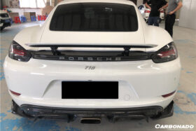 DarwinPRO 2017-2025 Porsche 718 Cayman And Boxster AM Style Carbon Fiber Rear Lip with Caps - image 7