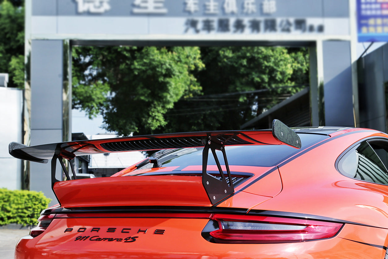DarwinPRO 2016-2019 Porsche 911 991.2 Carrera & S & 4S & 4 & T & GTS VRS-GT Style Trunk Spoiler Wing