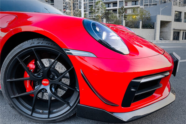 DarwinPRO 2019-2024 Porsche 911 992 Carrera & Targa Sport Design WP Style Dry Carbon Fiber Bumper Canards