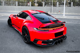 DarwinPRO 2019-2024 Porsche 911 992 Carrera S 4 4S TA Style Carbon Fiber Roof Spoiler - image 7