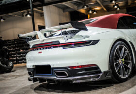 DarwinPRO 2019-2024 Porsche 911 992 Targa & Cabriolet TA Style Trunk Spoiler Wing - image 4