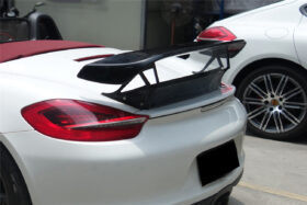 DarwinPRO 2012-2016 Porsche 981 Boxster TA Style Carbon Fiber Trunk Spoiler Wing - image 3