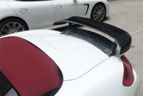 DarwinPRO 2012-2016 Porsche 981 Boxster TA Style Carbon Fiber Trunk Spoiler Wing - image 4