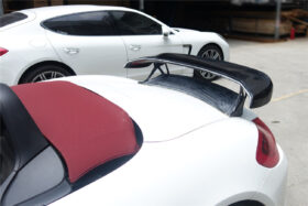 DarwinPRO 2012-2016 Porsche 981 Boxster TA Style Carbon Fiber Trunk Spoiler Wing - image 5