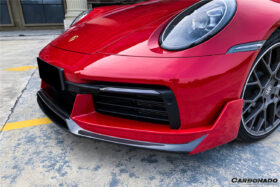 DarwinPRO 2019-2024 Porsche 911 992 Carrera & Targa & S & 4 & 4S & Cabriolet WP Style Dry Carbon Front Lip - image 1