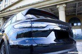 DarwinPRO 2018-2023 Porsche 9Y0 Cayenne S | GTS | E-Hybrid | Turbo Carbon Fiber Trunk Spoiler Wing (Dont Fit Coupe) - Carbonado (OD) - image 6