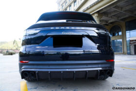 DarwinPRO 2018-2023 Porsche 9Y0 Cayenne S | GTS | E-Hybrid | Turbo Carbon Fiber Trunk Spoiler Wing (Dont Fit Coupe) - Carbonado (OD) - image 3