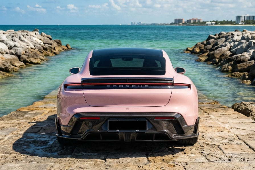 DarwinPRO 2020-2024 Porsche Taycan Sedan, ST, CT CADO Style Rear Diffuser | Fits 4, 4S, GTS, Turbo, Turbo S