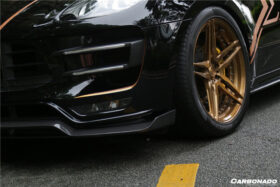 DarwinPRO 2014-2017 Porshe Macan GTS Turbo S ATS Style Carbon Fiber Front Lip - image 6