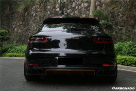 DarwinPRO 2014-2017 Porshe Macan GTS & Turbo & S ATS Style Carbon Fiber Rear Diffuser with Winglets - image 7