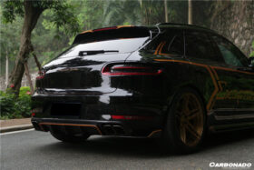 DarwinPRO 2014-2017 Porshe Macan GTS & Turbo & S ATS Style Carbon Fiber Rear Diffuser with Winglets - image 8