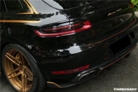 DarwinPRO 2014-2017 Porshe Macan GTS & Turbo & S ATS Style Carbon Fiber Rear Diffuser with Winglets - image 4