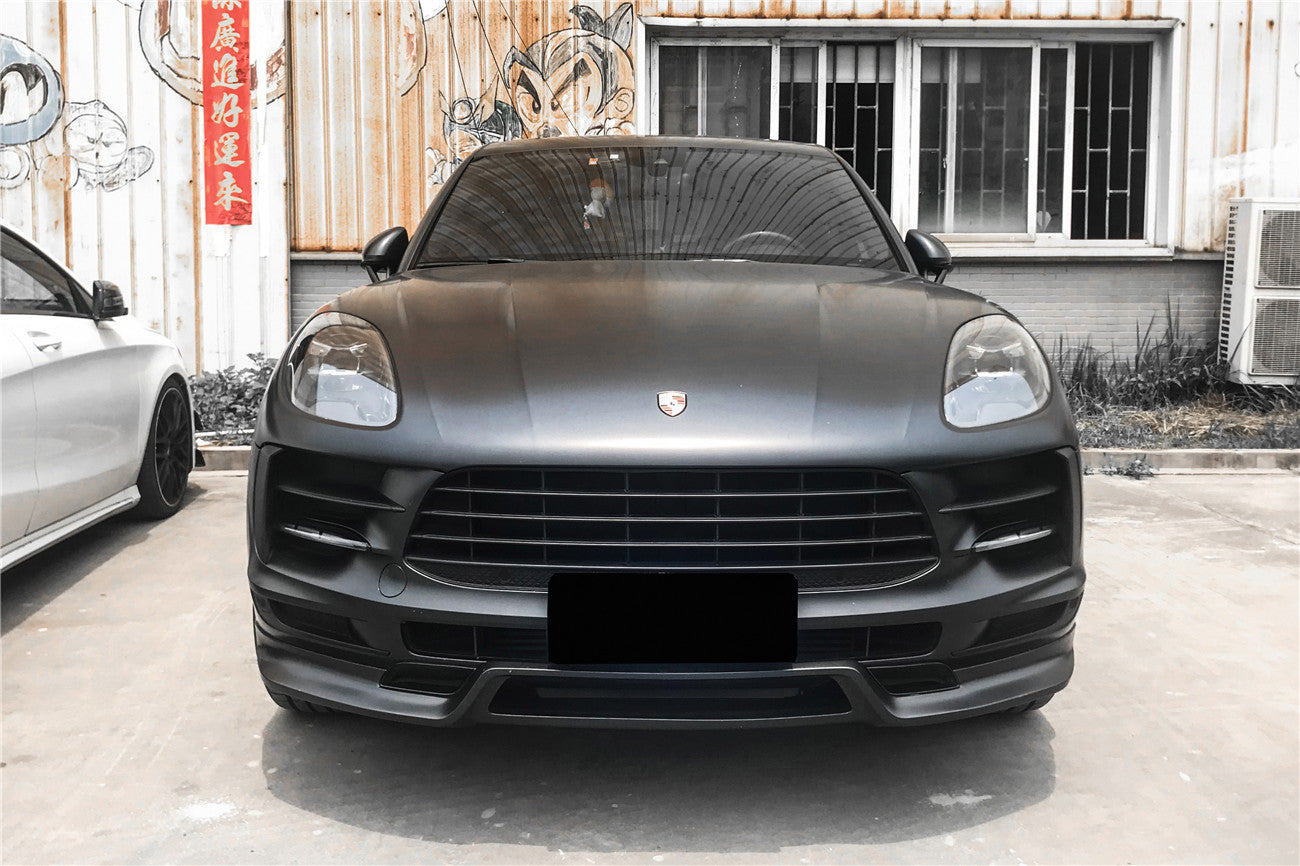 DarwinPRO 2018-2021 Porshe Macan S TA Style Carbon Fiber Front Lip