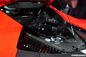 DarwinPRO 2020-UP Ferrari SF90 Stradale OE Style Autoclave Carbon Fiber Engine Bay Interior 5 Piece - image 6