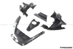 DarwinPRO 2020-UP Ferrari SF90 Stradale OE Style Autoclave Carbon Fiber Engine Bay Interior 5 Piece - image 8