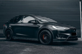 DarwinPRO 2016-2018 Tesla Model X SUV RZS Style Carbon Fiber Full Kit - image 1