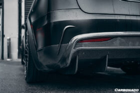 DarwinPRO 2019-2021 Tesla Model X SUV RZS Style Carbon Fiber Rear Diffuser - image 7