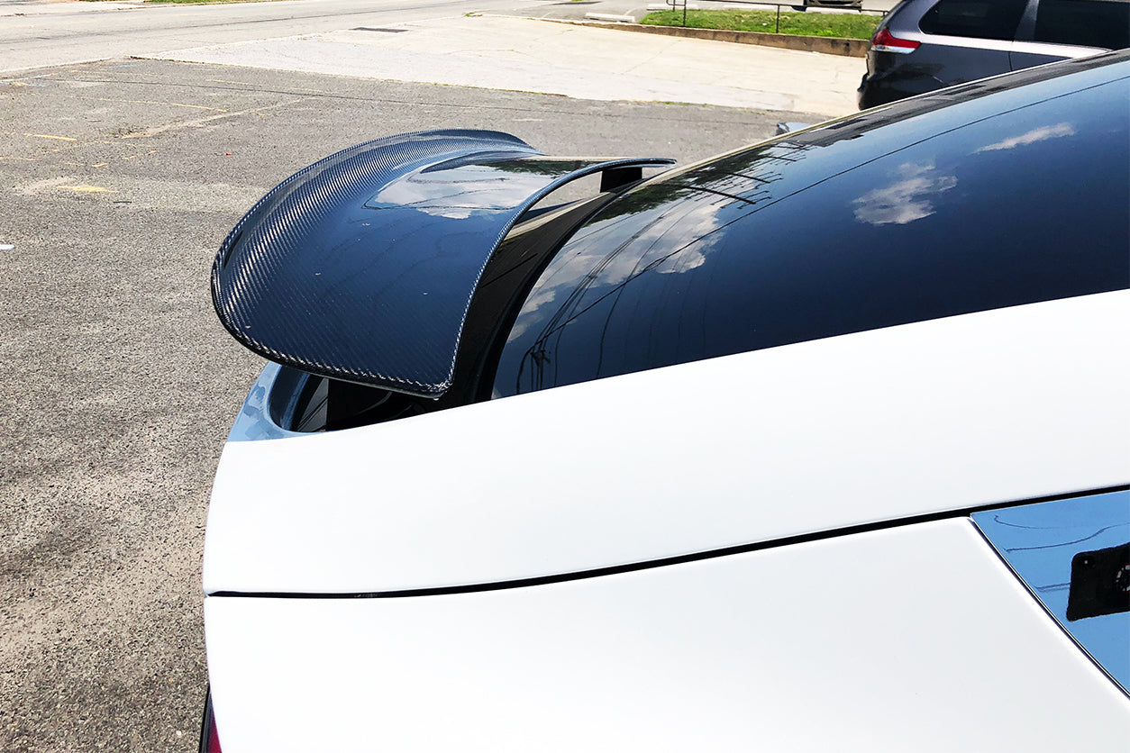 DarwinPRO 2016-2025 Tesla Model X SUV RZS Style Carbon Fiber Trunk Spoiler