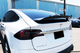 DarwinPRO 2016-2025 Tesla Model X SUV RZS Style Carbon Fiber Trunk Spoiler - image 5