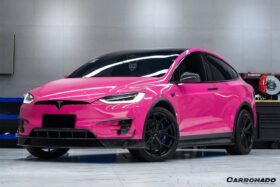 DarwinPRO 2016-2021 Tesla Model X SUV RZS Style Carbon Fiber Front Lip - image 4