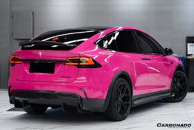 DarwinPRO 2016-2021 Tesla Model X SUV RZS Style Carbon Fiber Rear Bumper Canards - image 2