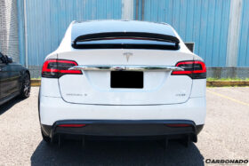 DarwinPRO 2016-2018 Tesla Model X SUV RZS Style Carbon Fiber Rear Diffuser - image 7