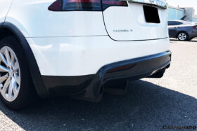 DarwinPRO 2016-2018 Tesla Model X SUV RZS Style Carbon Fiber Rear Diffuser - image 9