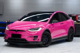 DarwinPRO 2016-2021 Tesla Model X SUV RZS Style Carbon Fiber Side Skirts - image 1