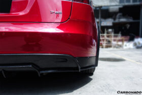 DarwinPRO 2012-2015 Tesla S Pre-facelift RS Style Carbon Fiber Rear Lip - image 4