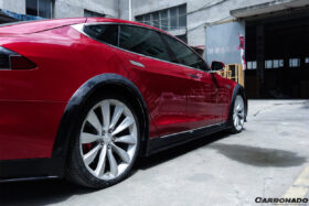 DarwinPRO 2012-2015 Tesla S Pre-facelift RZS Style Carbon Fiber Full Kit - image 6