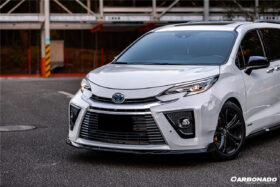 DarwinPRO 2021-UP Toyota GR SIENNA CA-II Style PP Material Front Bumper With Light - image 5