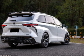 DarwinPRO 2021-UP Toyota Sienna Thunder Style Plastic Rear Diffuser with Tips - image 8