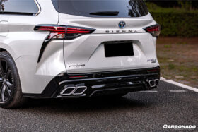 DarwinPRO 2021-UP Toyota Sienna Thunder Style Plastic Rear Diffuser with Tips - image 9