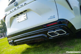 DarwinPRO 2021-UP Toyota Sienna Thunder Style Plastic Rear Diffuser with Tips - image 5