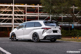 DarwinPRO 2021-UP Toyota Sienna Thunder Style Plastic Rear Diffuser with Tips - image 10