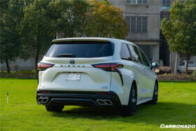 DarwinPRO 2021-UP Toyota Sienna Thunder Style Plastic Rear Diffuser with Tips - image 3