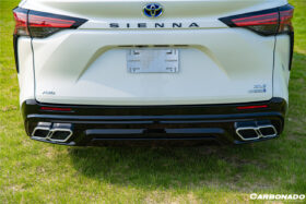 DarwinPRO 2021-UP Toyota Sienna Thunder Style Plastic Rear Diffuser with Tips - image 4