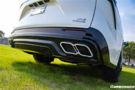 DarwinPRO 2021-UP Toyota Sienna Thunder Style Plastic Rear Diffuser with Tips - image 6