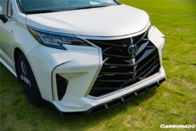DarwinPRO 2021-UP Toyota Sienna Thunder Style PP Front Bumper with Lip and Grills and LED Light - image 8