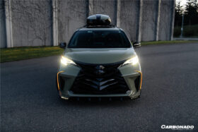 DarwinPRO 2021-UP Toyota Sienna Thunder Style PP Front Bumper with Lip and Grills and LED Light - image 6