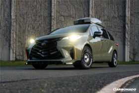 DarwinPRO 2021-UP Toyota Sienna Thunder Style PP Front Bumper with Lip and Grills and LED Light - image 7