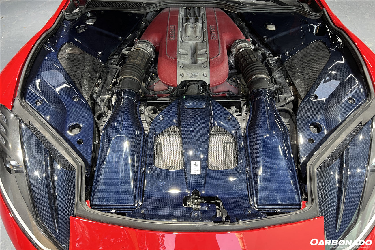 DarwinPRO 2017-2026 Ferrari 812 Superfast / GTS OE Style Carbon Fiber Engine Bay Panels - detail 1