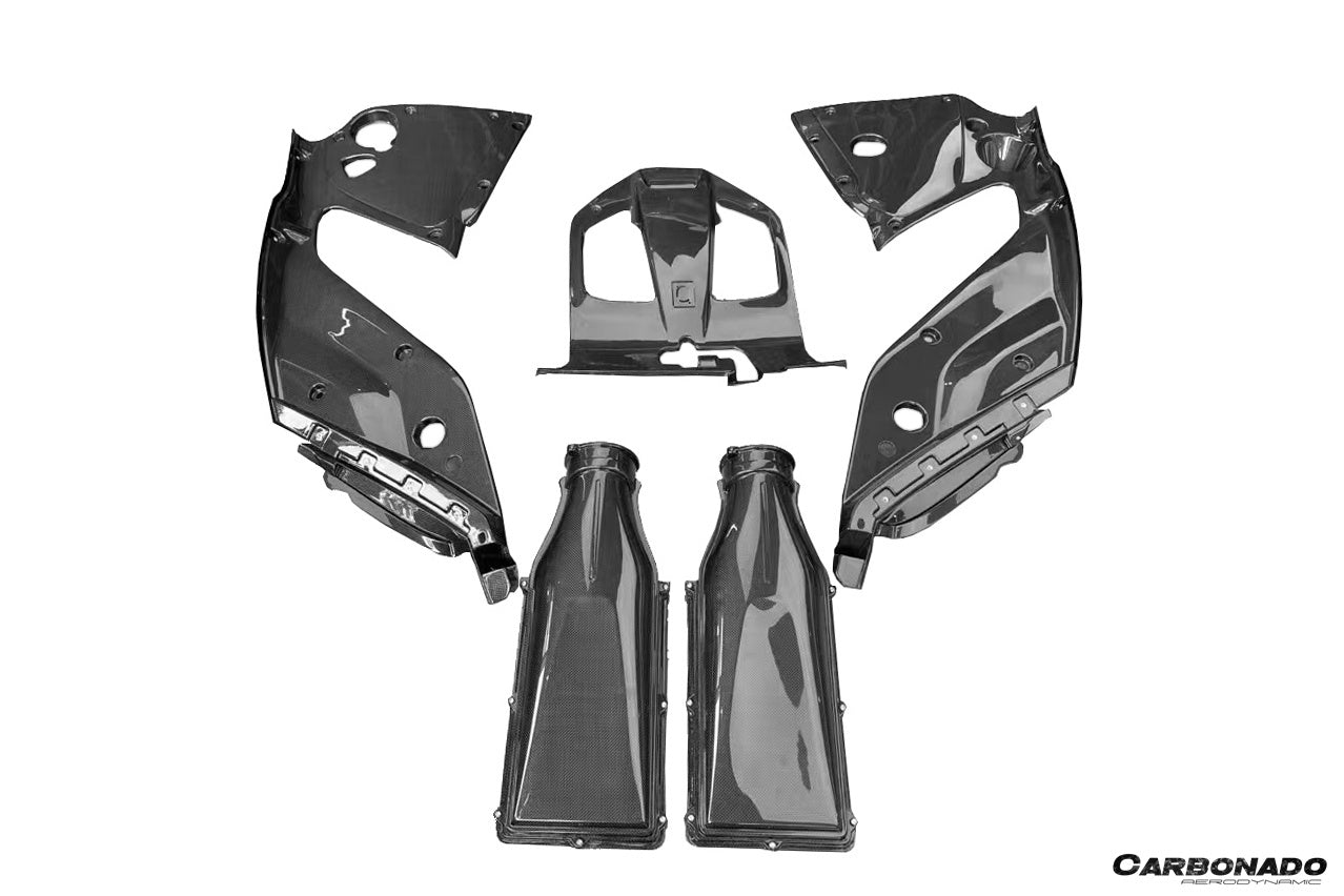 DarwinPRO 2017-2026 Ferrari 812 Superfast / GTS OE Style Carbon Fiber Engine Bay Panels - detail 3