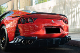 DarwinPRO 2017-2026 Ferrari 812 Superfast MSY Style Carbon Fiber Rear Diffuser with Light