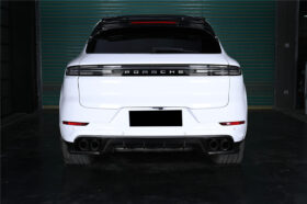 DarwinPRO 2018–2026 Porsche Cayenne 9Y0 9YB Autoclaved Carbon Fiber Rear Diffuser Carbonado (KT) Fits: All Cayenne Cayenne Coupé Full Range - image 1