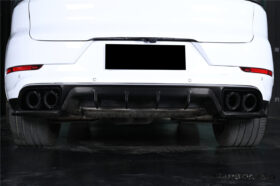 DarwinPRO 2018–2026 Porsche Cayenne 9Y0 9YB Autoclaved Carbon Fiber Rear Diffuser Carbonado (KT) Fits: All Cayenne Cayenne Coupé Full Range - image 4