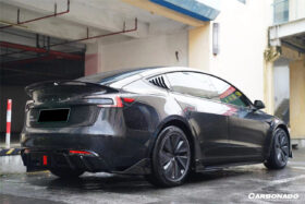 DarwinPRO 2023-2026 Tesla Model 3 LCI Turbo Style Carbon Fiber Pattern Look Body Kit - image 8